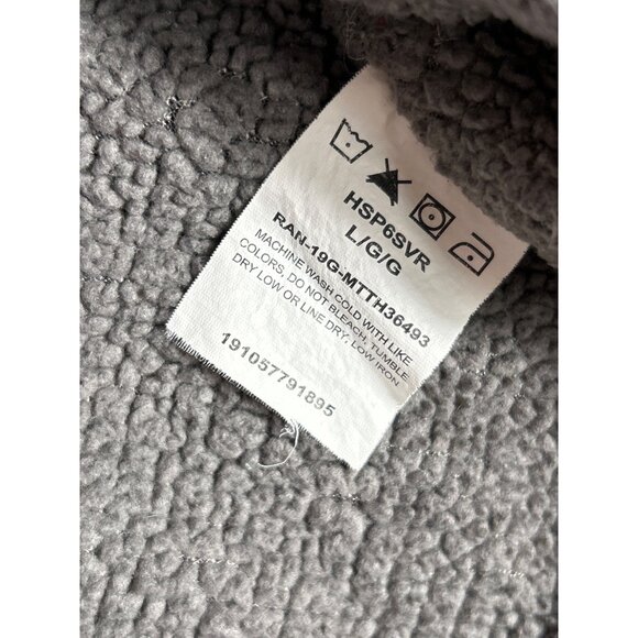 Wrangler Red Plaid Shacket Shirt Men's L Sherpa Lined Flannel Winter Workwear - Picture 5 of 6